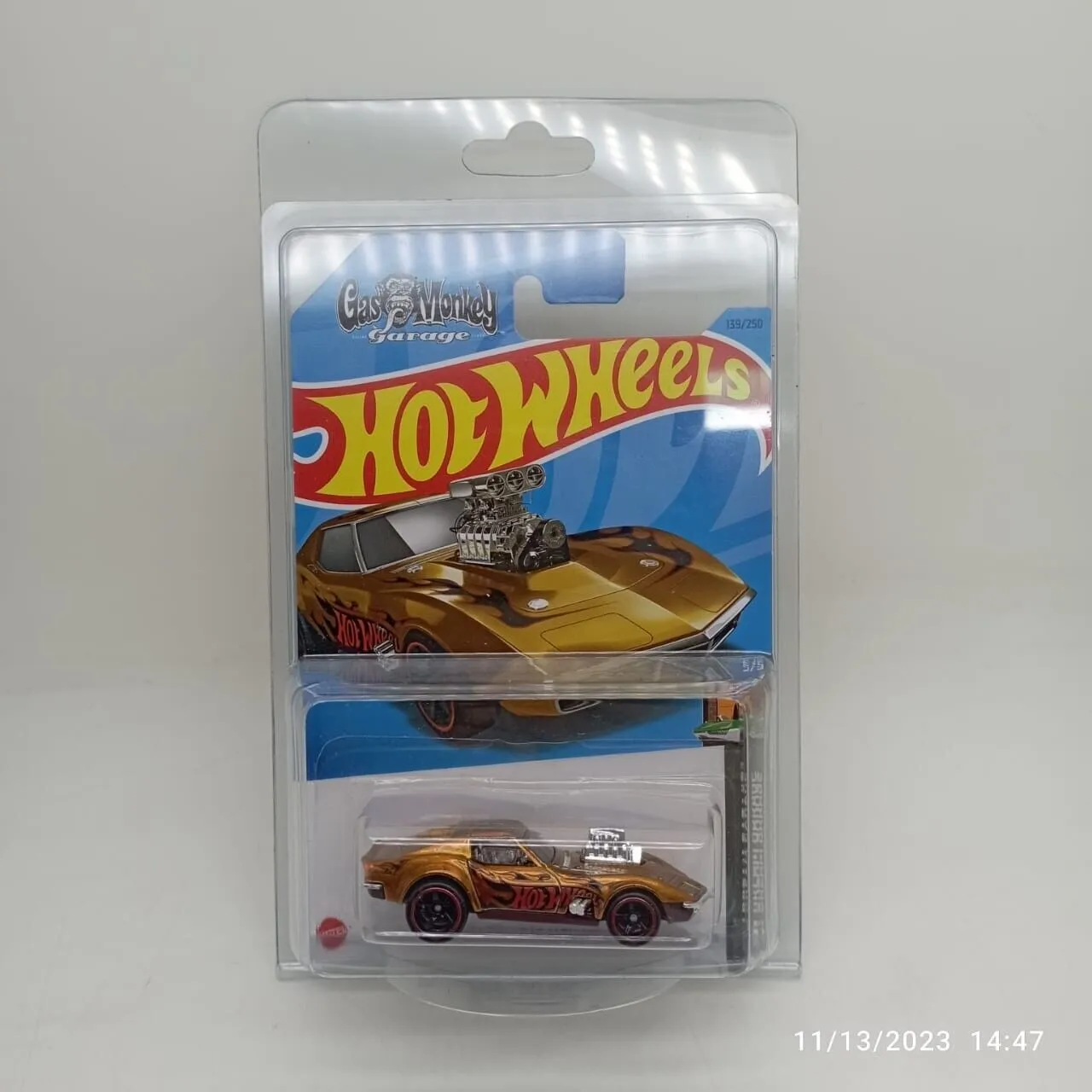 Hot Wheels Premium &#x27;68 Corvette Gas Monkey Garage Diecast Car