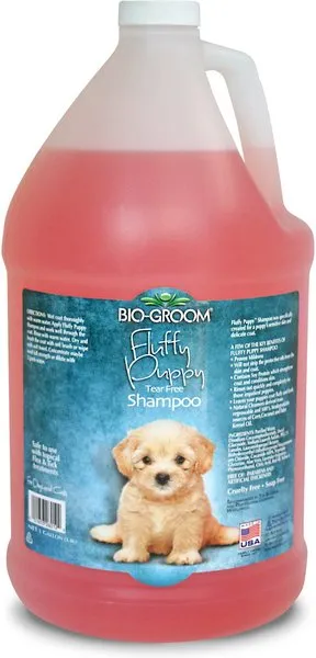 Bio-Groom Fluffy Puppy Tear-Free Shampoo – Dog Bathing Supplies, Puppy Shampoo, Cat & Dog Grooming Supplies for Sensitive Skin, Cruelty-Free, Made in USA, Tearless Dog Products – 1 Gallon