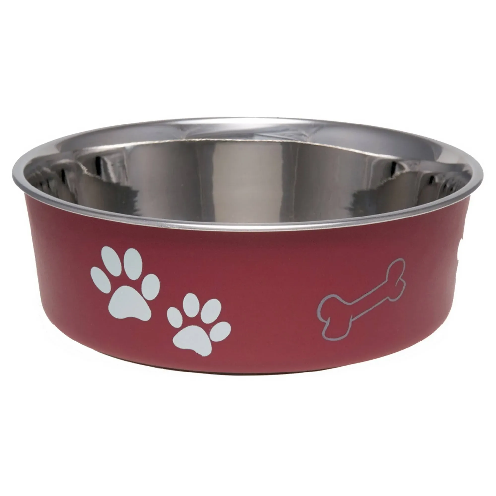 7414LM Bella Food Bowl, Merlot - Large