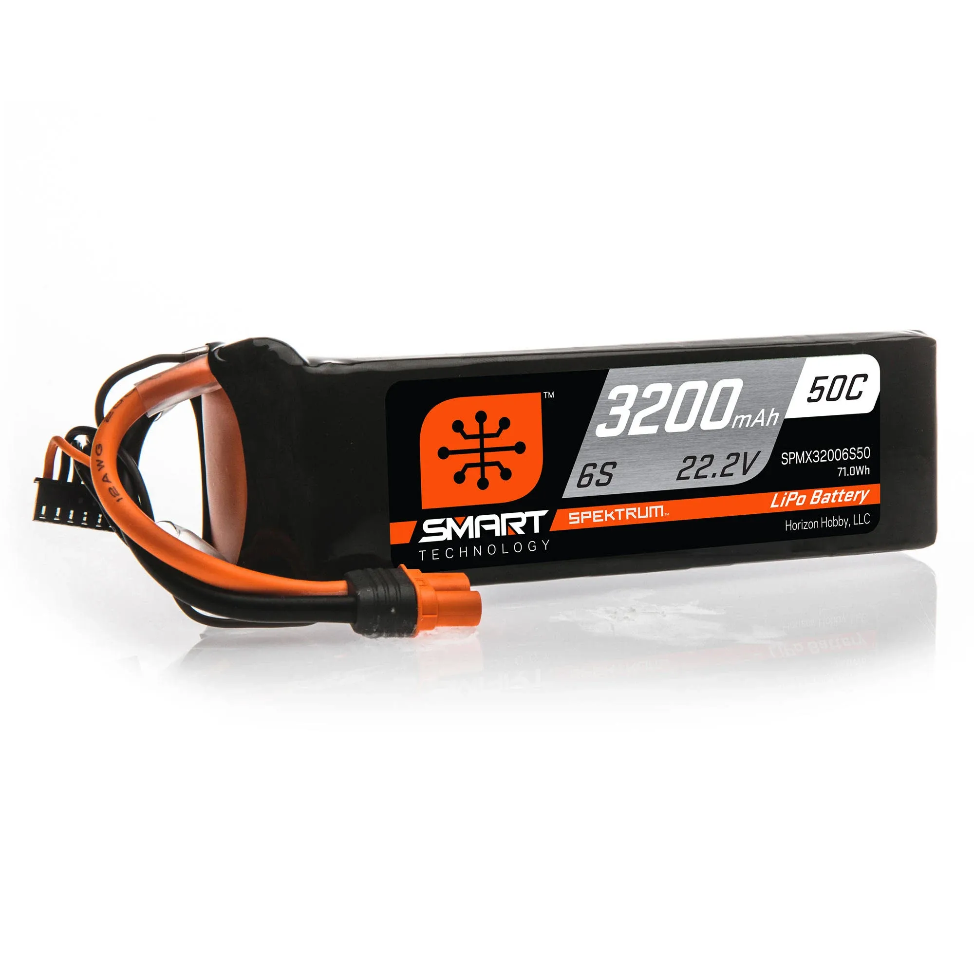 Spektrum 22.2V 3200mAh 6S 50C Smart Lipo Battery: IC5, Spmx32006s50