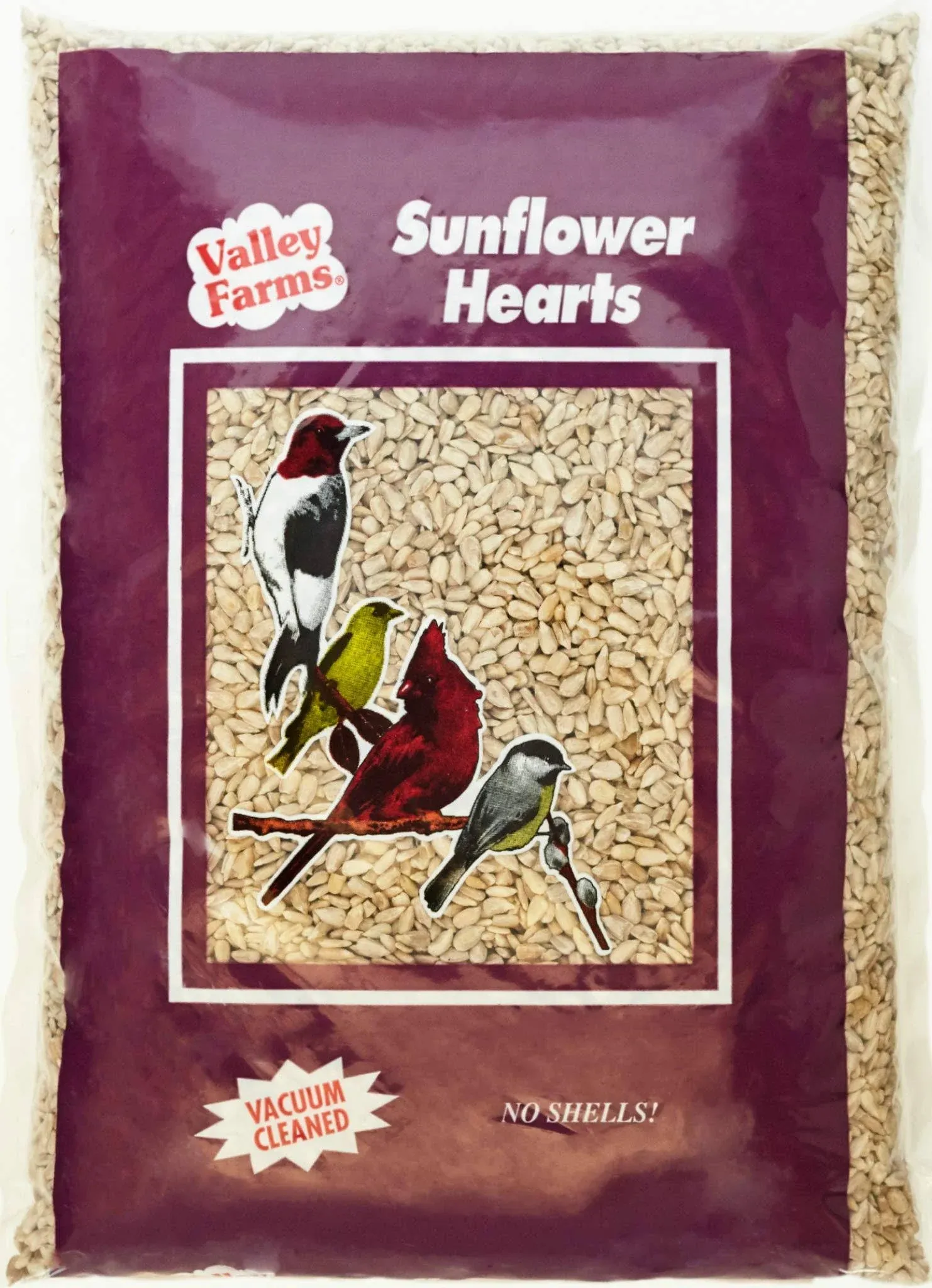 Valley Farms Sunflower Hearts Wild Bird Food - 4 lbs