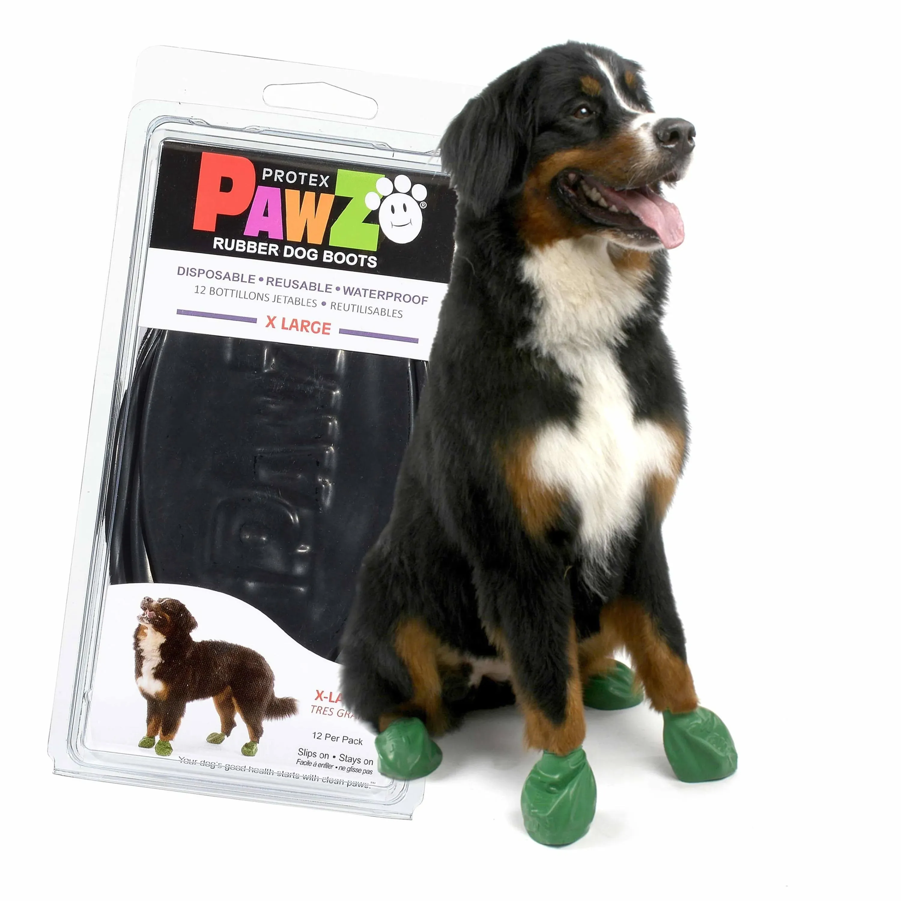 Pawz Dog Boots Black X-Large