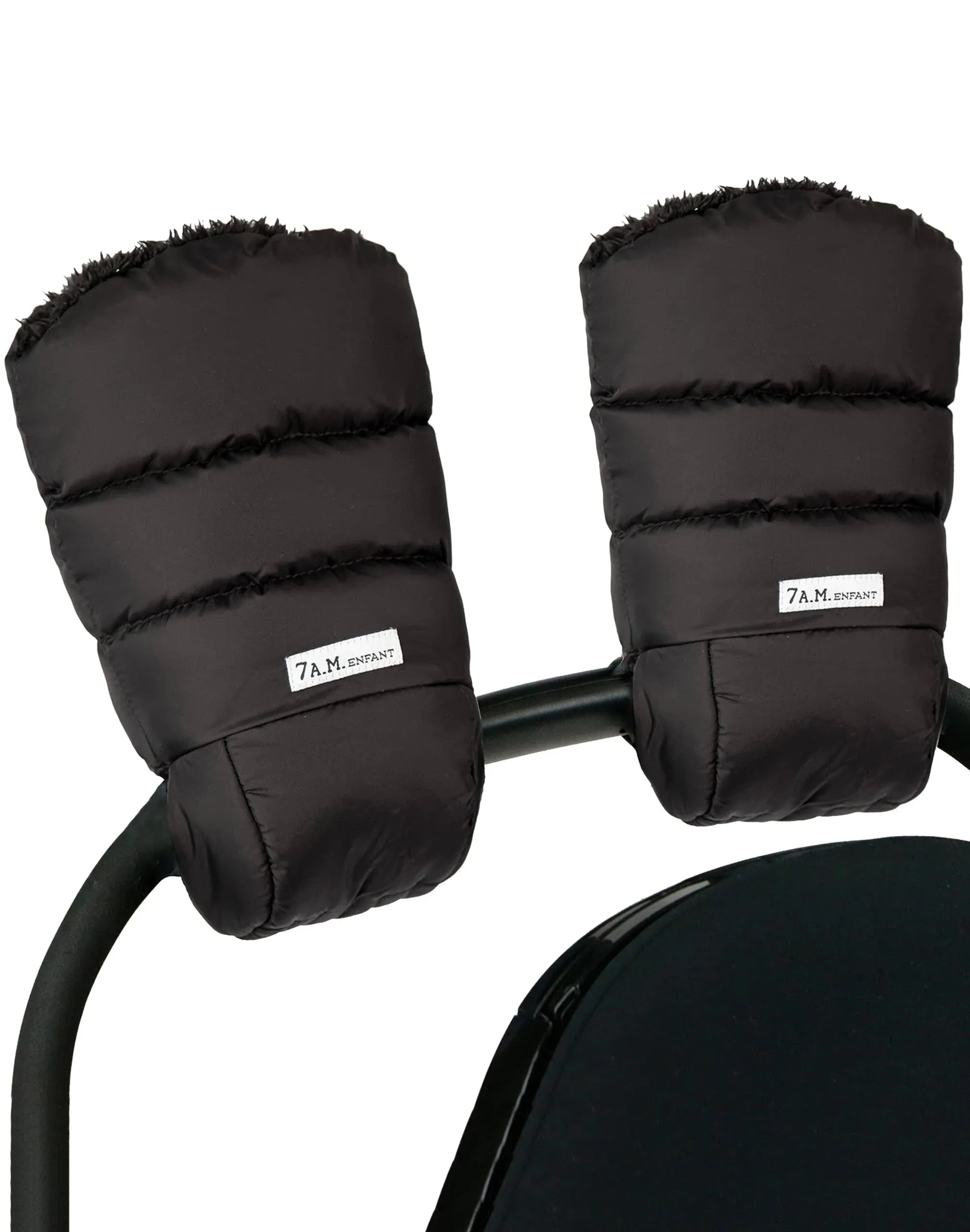 7AM Enfant Warmmuffs Black Plush