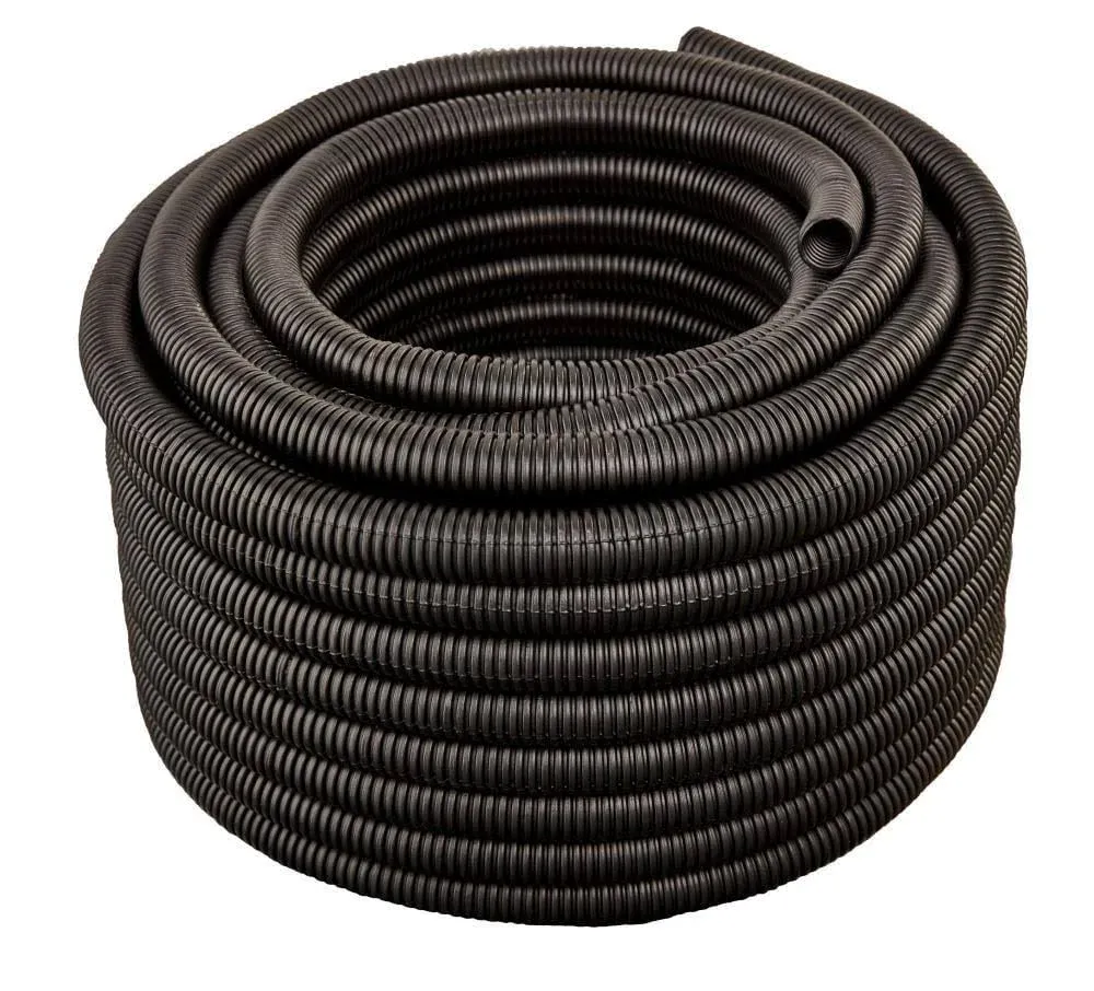 HYDROMAXX 100-ft x 0.5-in LDPE Black Split Tubing Wire Loom | BLDPES0012100