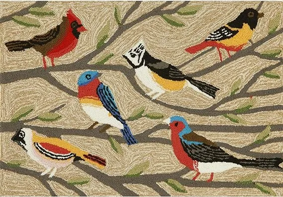 Liora Manne Frontporch Birds Indoor Outdoor Area Rug Multi