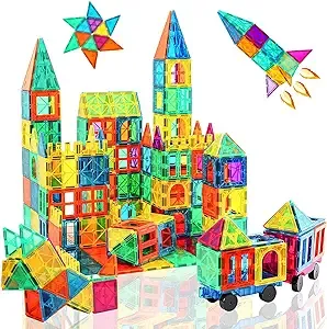 Neoformers Magnetic Building Tiles 70 Pcs 3D Magnetic Building Blocks Set for Kids