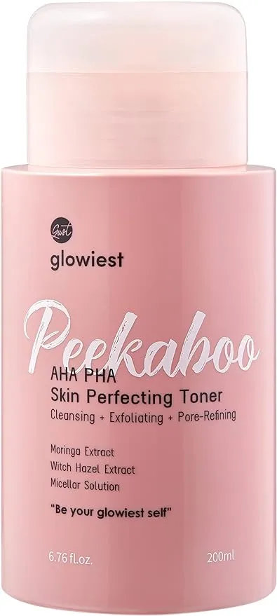 Glowiest Peekaboo AHA PHA Skin Perfecting Toner 6.76 oz/200 ml New In Box