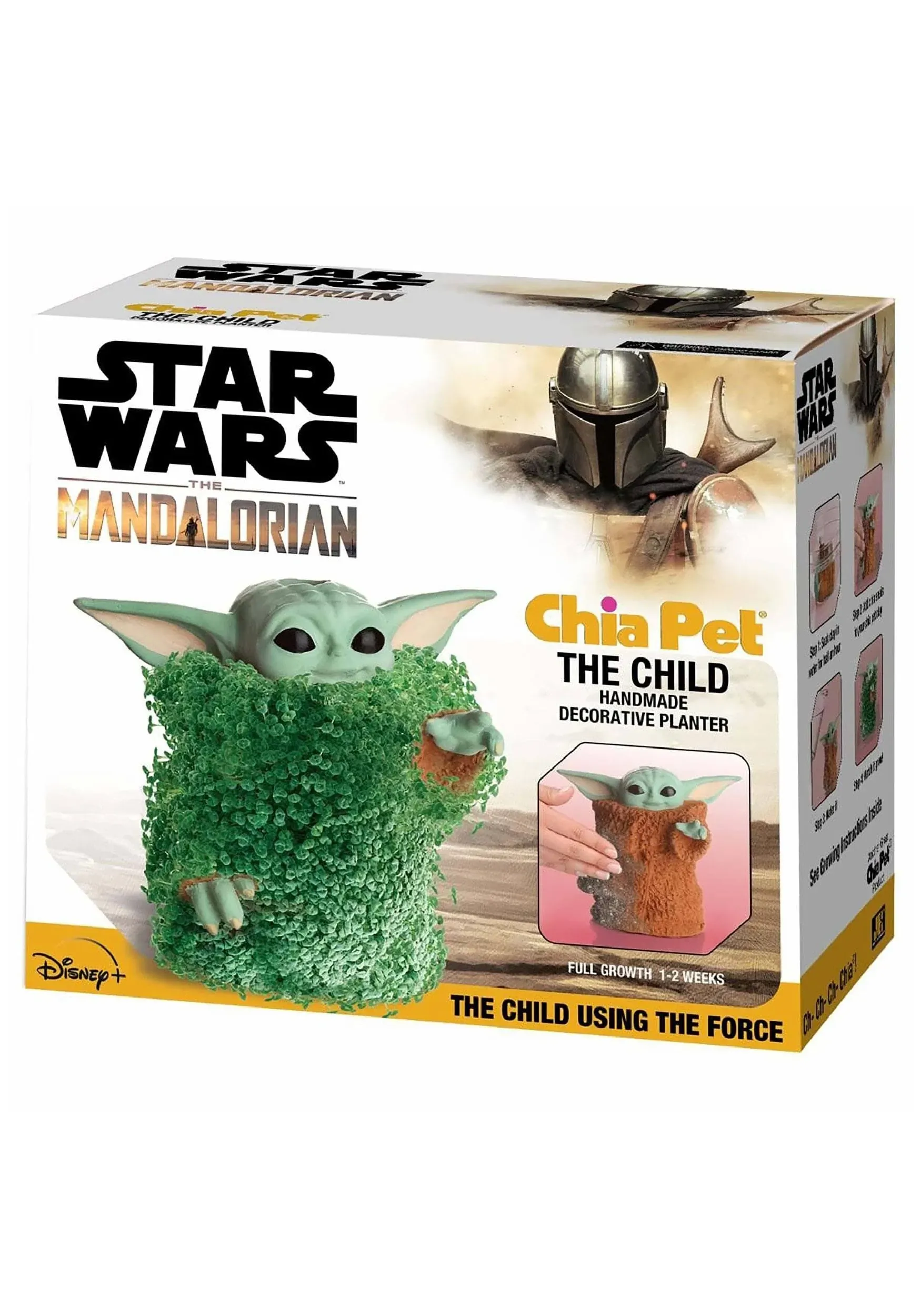 Chia Pet Star Wars the Child Using the Force with Seed Pack, Decorative Pottery Planter, Easy to Do and Fun to Grow, Novelty Gift, Perfect for Any Occasion