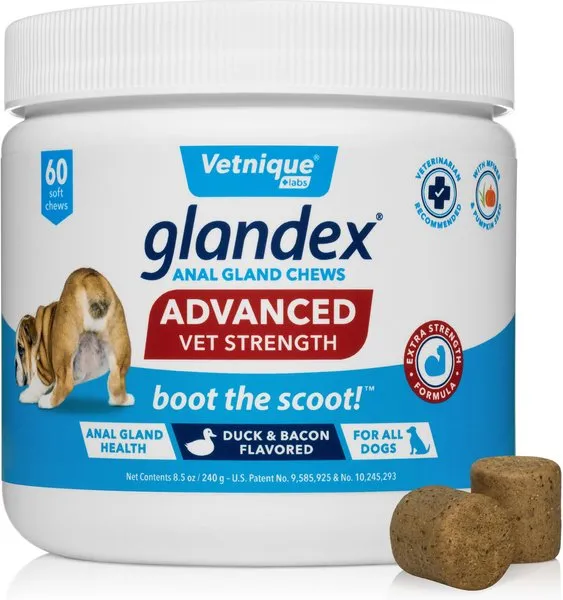 Glandex Vet Strength Anal Gland Support for Dogs 120 Chews