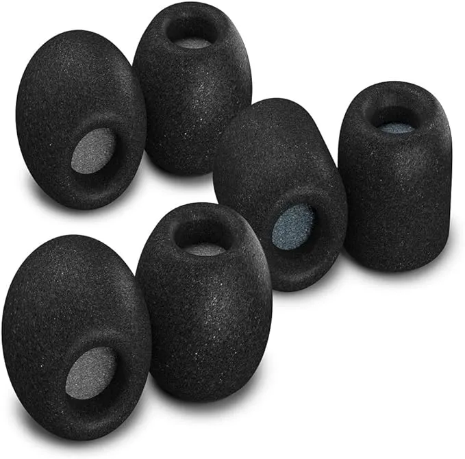 Comply 29-06101-11 SmartCore Variety Pack Premium Memory Foam Earphone Tips, Fits Most Earphones, Noise Cancelling Soft Earbud Tips Conform to Your Ear for A Comfortable Secure Fit (Medium, 3 Pairs) , Black