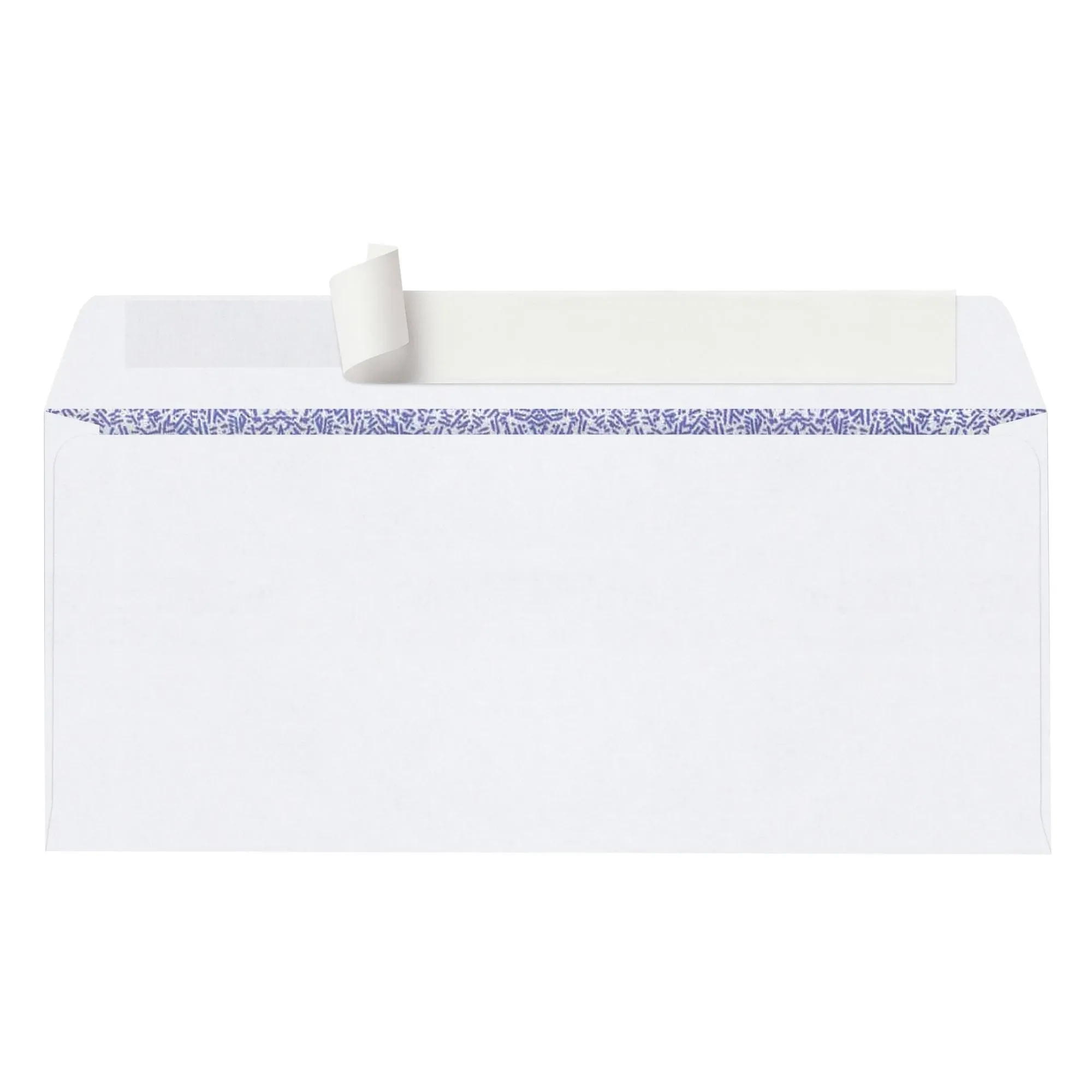 Office Depot Brand #10 Security Envelopes, Double Window, Clean Seal, White, Box ...