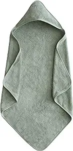 Mushie - Organic Cotton Baby Hooded Towel Moss