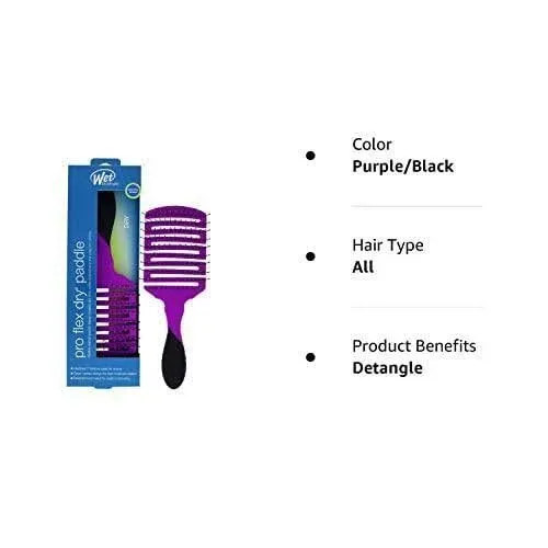 Wet Brush Pro Flex Dry Paddle Brush - Purple 1 Pc