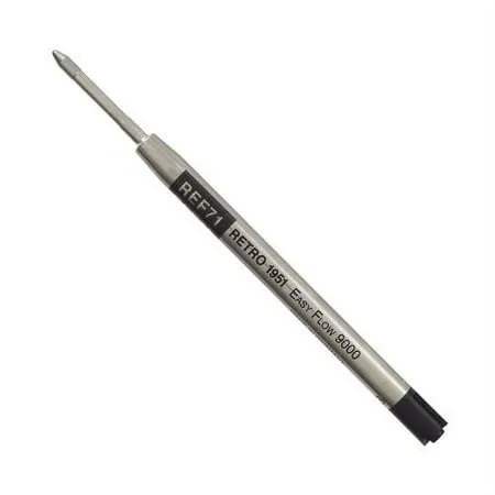 Pk/3 Retro 51 REF71-B Easy Flow Parker-Style Ballpoint Refills, Black