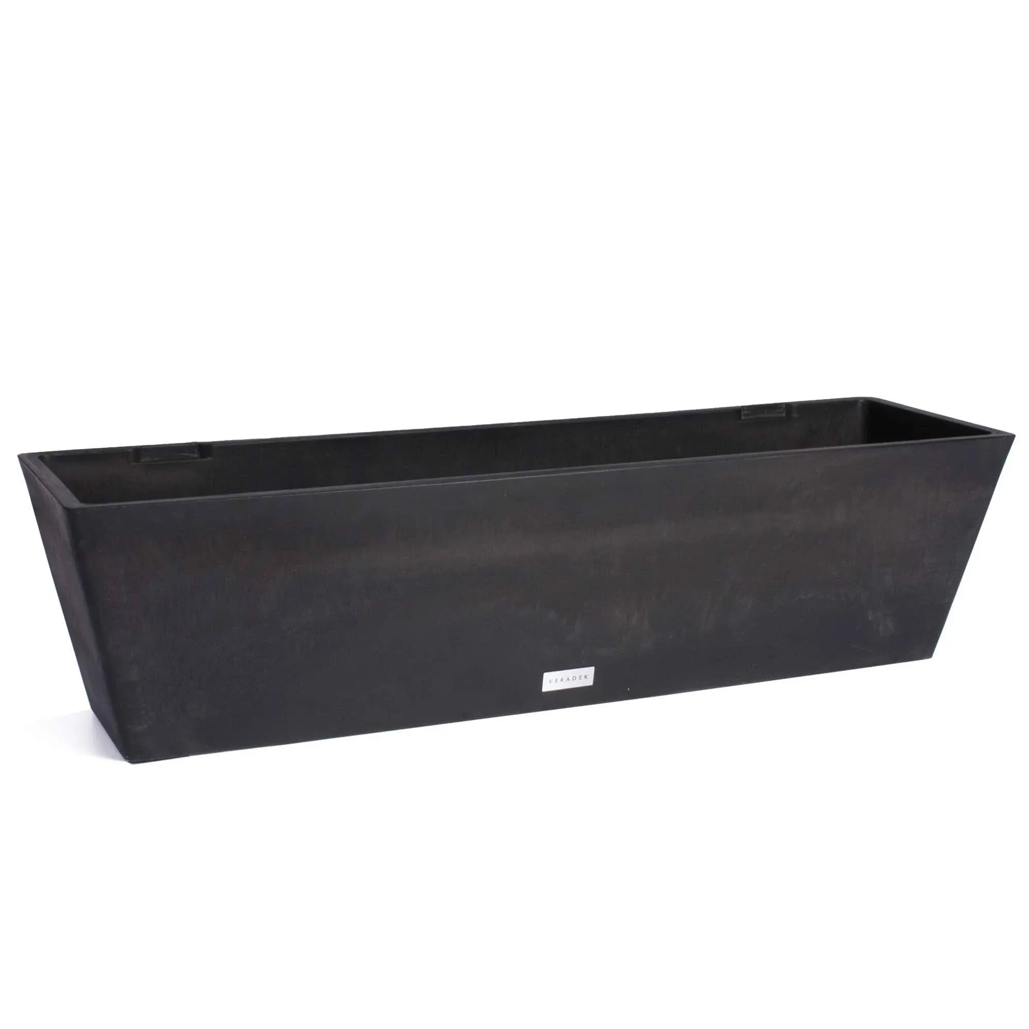 9 in. x 36 in. Gray Plastic Window Box