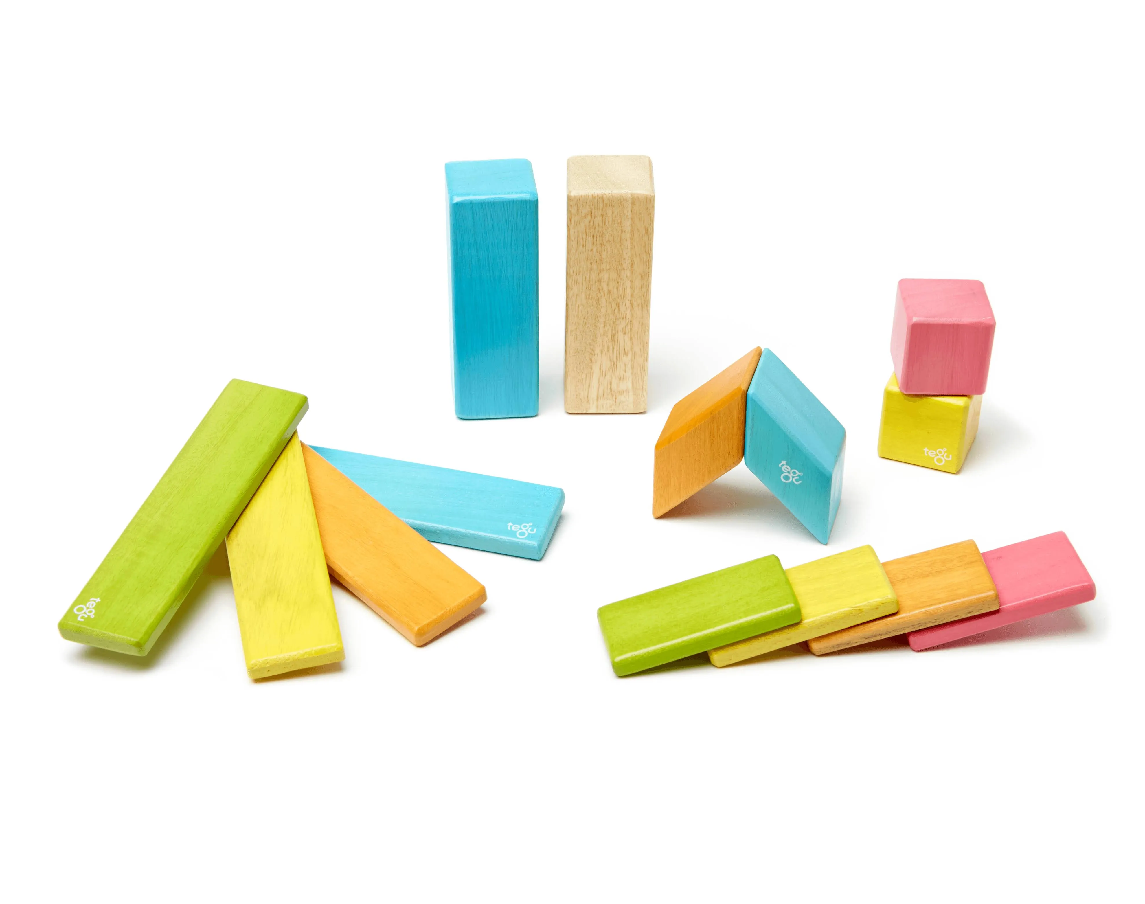 Tegu 14-Piece Tints Magnetic Wooden Set