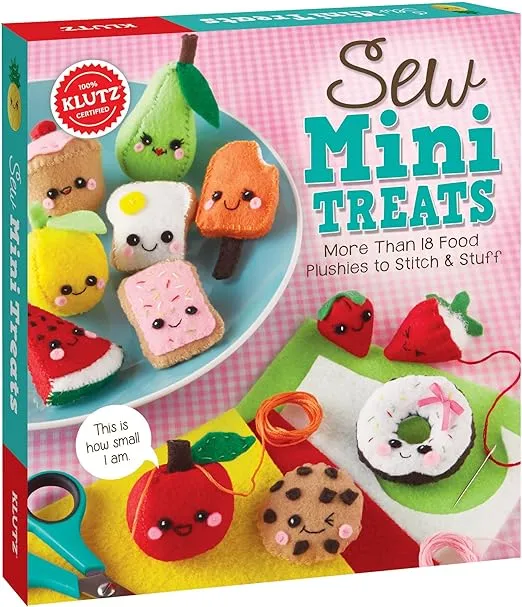 Klutz Sew Mini Treats Craft Kit, 8 inch Length x 1.5 inch Width x 9 inch Height