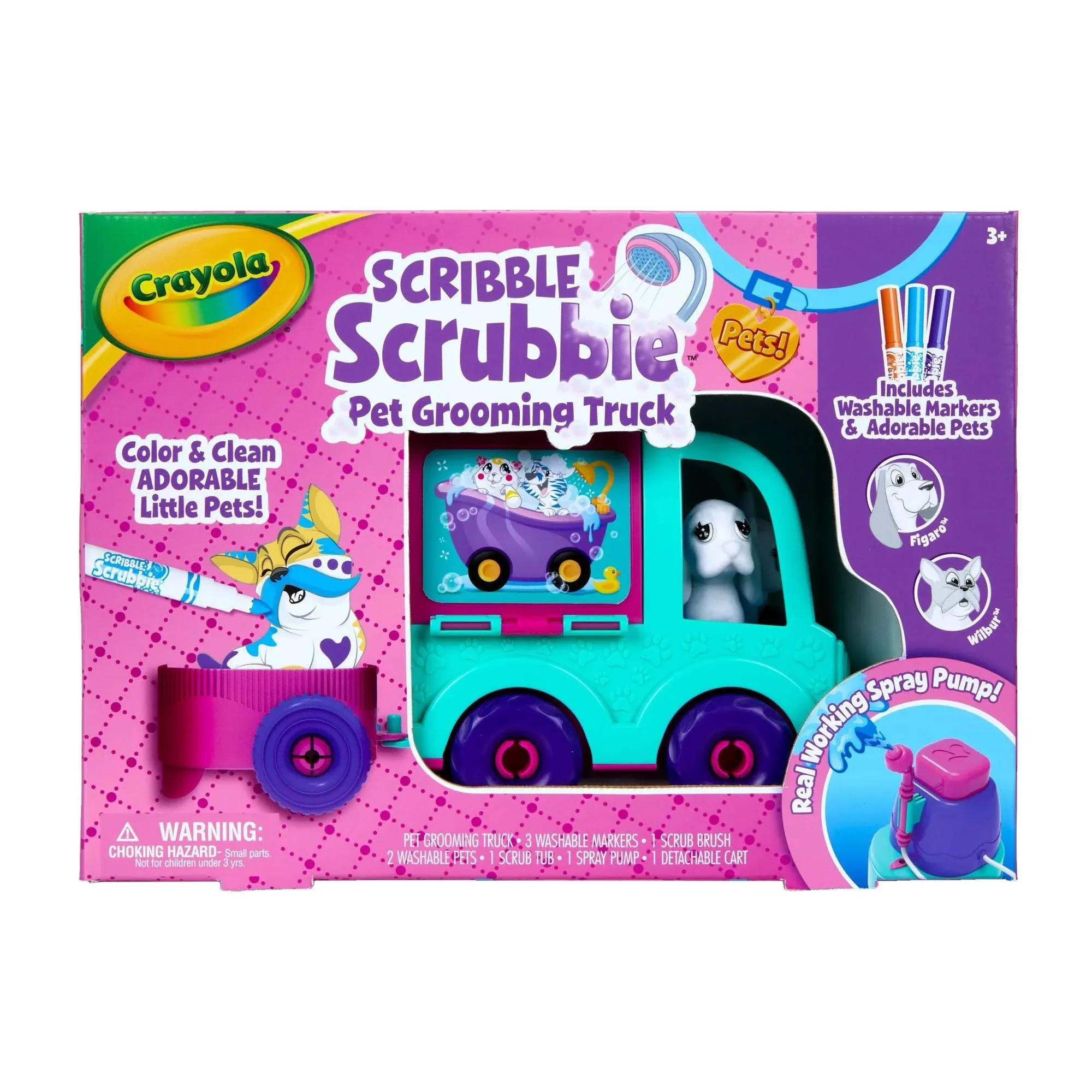 Crayola Scribble Scrubbie Pet Grooming Truck Kit 74-7368, Assorted