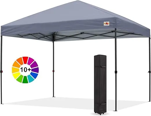 ABCCANOPY Durable Easy Pop Up Canopy Tent Light Gray / 10 x 10