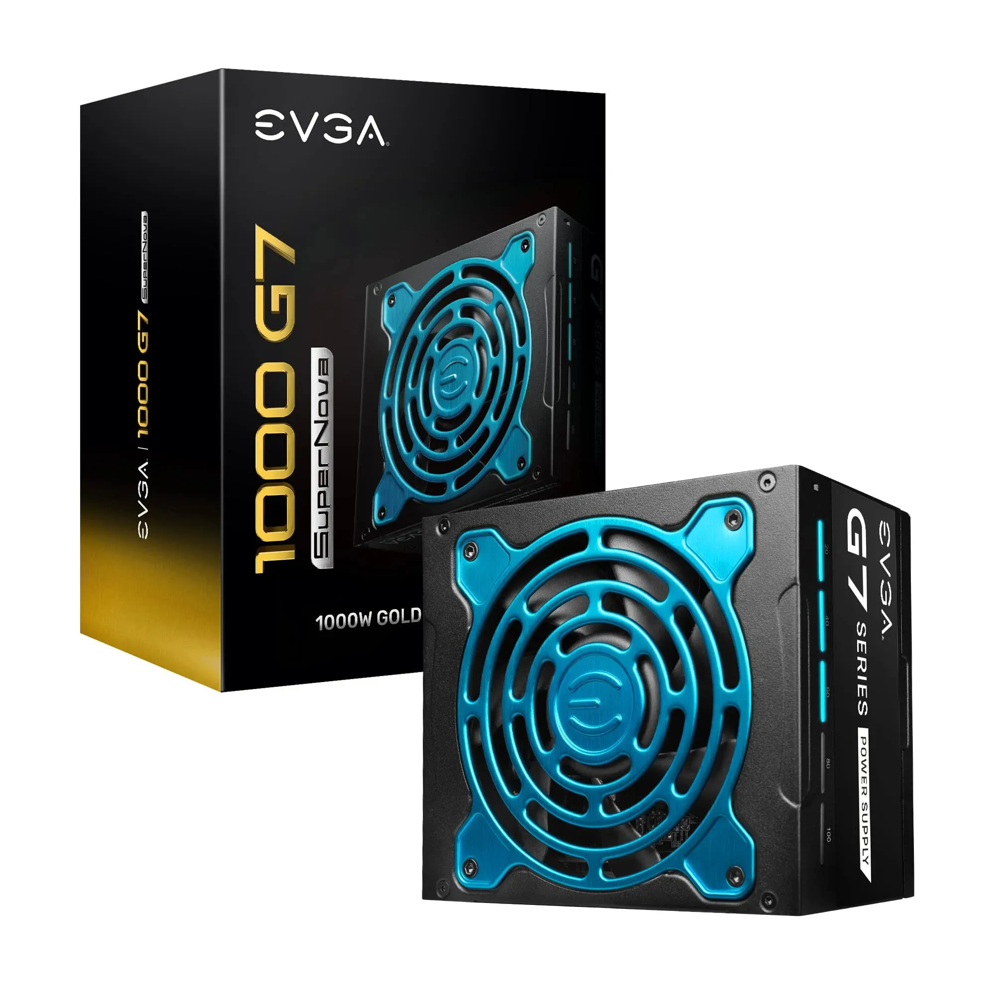 EVGA 220-G7-1000-X1 Supernova 1000 G7 1000W 80 Plus Gold Fully Modular Active PFC ...