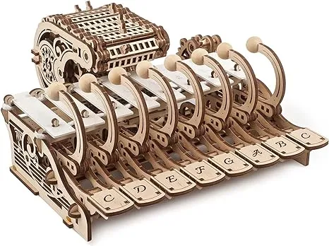 UGEARS Wooden 3D Puzzles For Adults - Mechanical Celesta Music Puzzle Wooden Puzzles for Adults - Crafts for Adults Model Kit Music Lover Gifts - DIY Kits for Adults Piano Puzzles For Adults - 573 Pcs