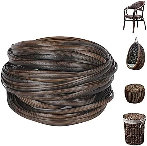 FAMMOM Wicker Repair material? Flat Synthetic Rattan Weaving Material Plastic ...