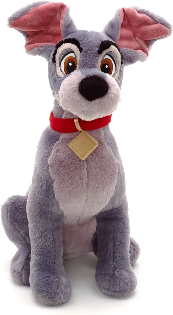 Disney Tramp Plush - Lady and The Tramp - 16 Inches, Authentic Disney Toy Figure for Kids and Collectors, Soft and Huggable Cuddly Toy, Suitable for All Ages 0+