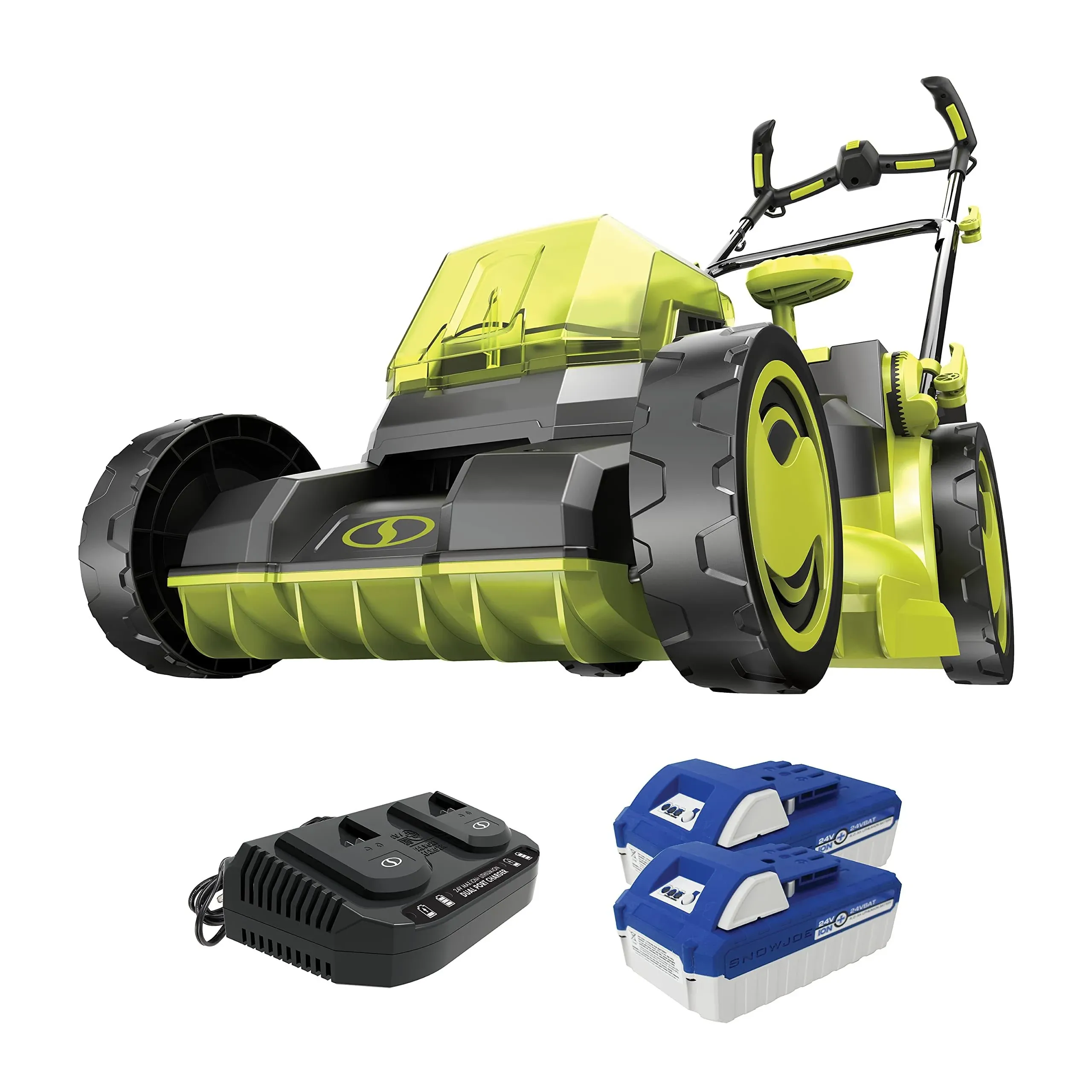 Sun Joe 48-Volt iON+ Cordless Brushless Lawn Mower Kit (24V-X2-16LM)