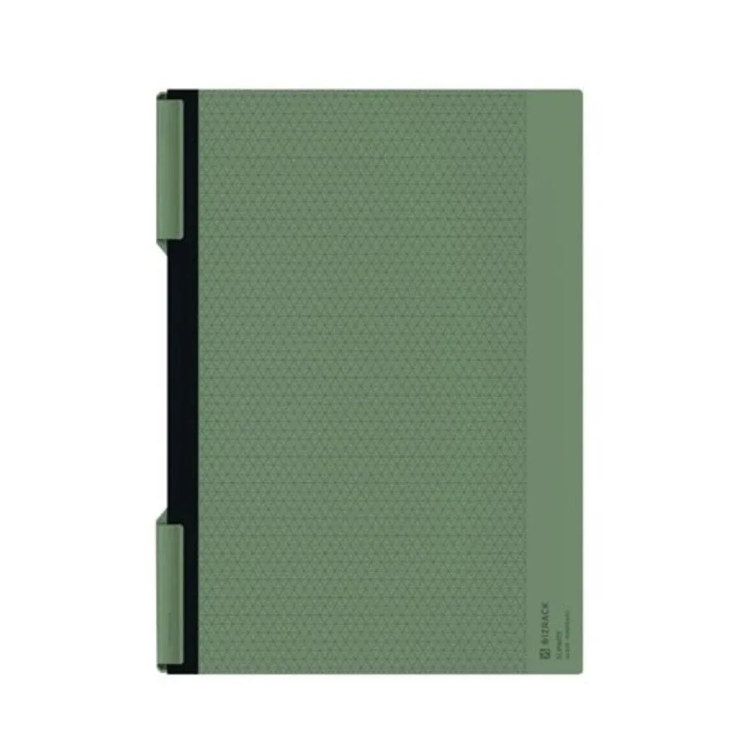 Kokuyo Bizrack Clipnote Punchless, Clip Folder, Holds up to 25 Sheets, A4-S, Olive Green, Japan Import (NO-BRCN202DG)