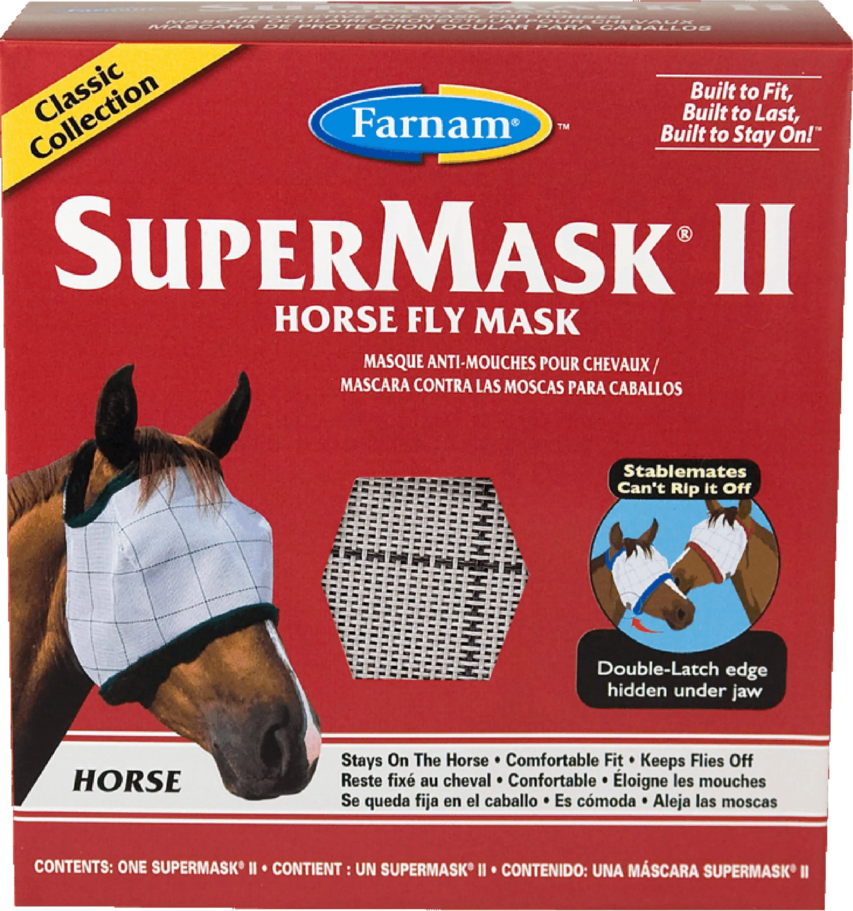 Farnam Supermask II Fly Mask Without Ears - Yearling