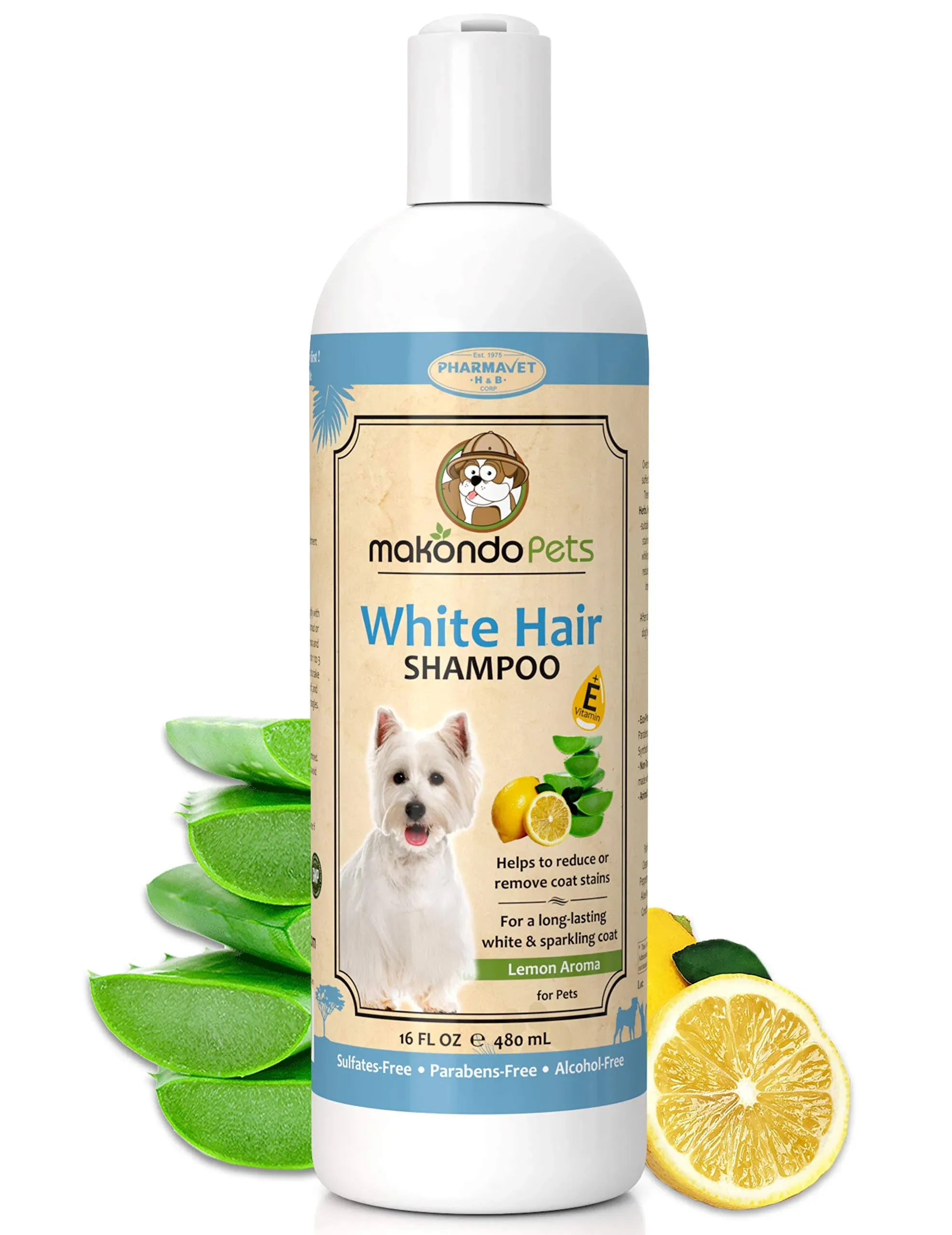 Dog Whitening Shampoo. Tear stain remover for white dogs. Natural Dog Shampoo  | eBay