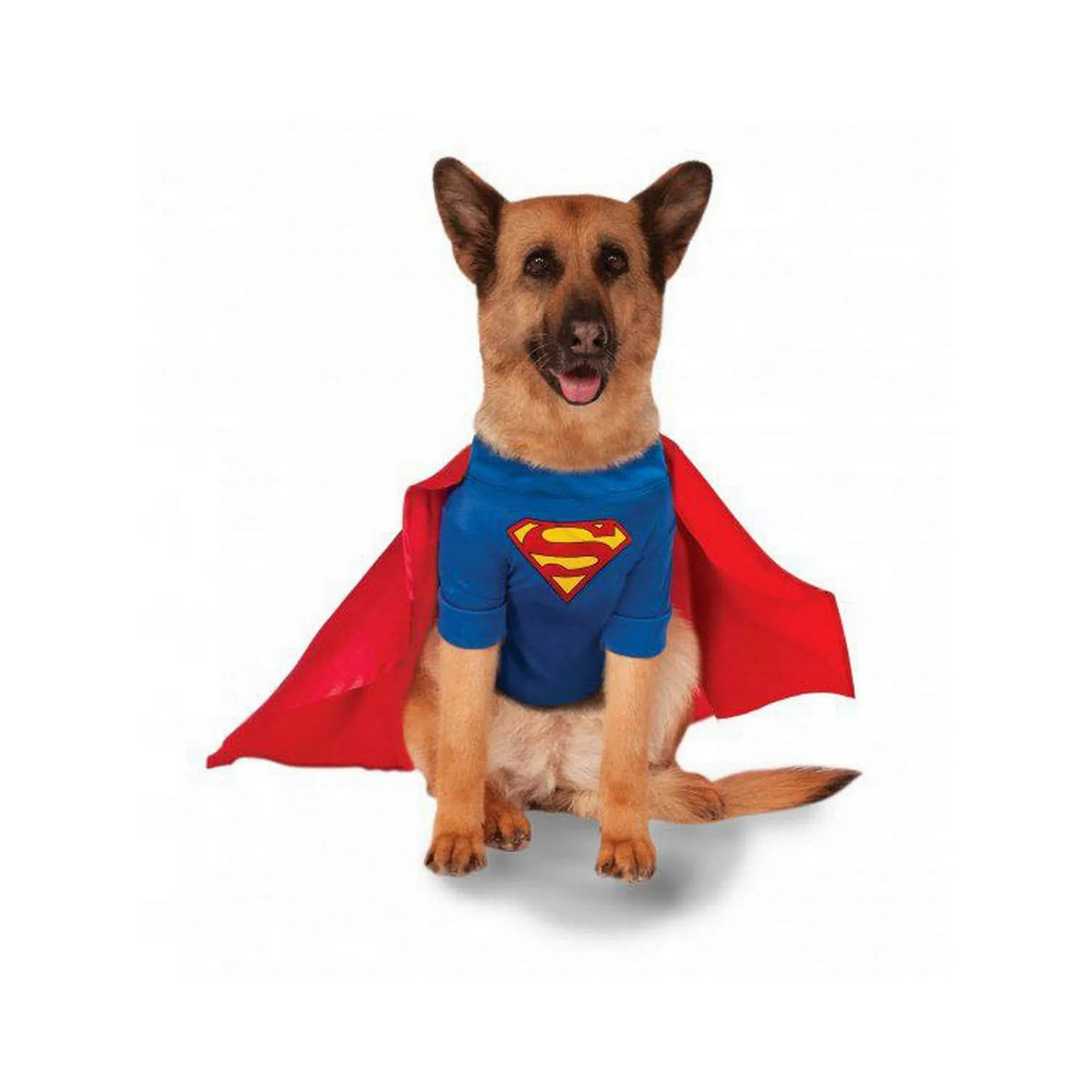 Rubies Rubie's Pet Shop Halloween Superman Dog and Cat Costume in Red, Size: 2XL | Polyester PetSmart