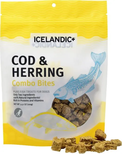 Icelandic+ Combo Bites Cod Herring Dog Treats