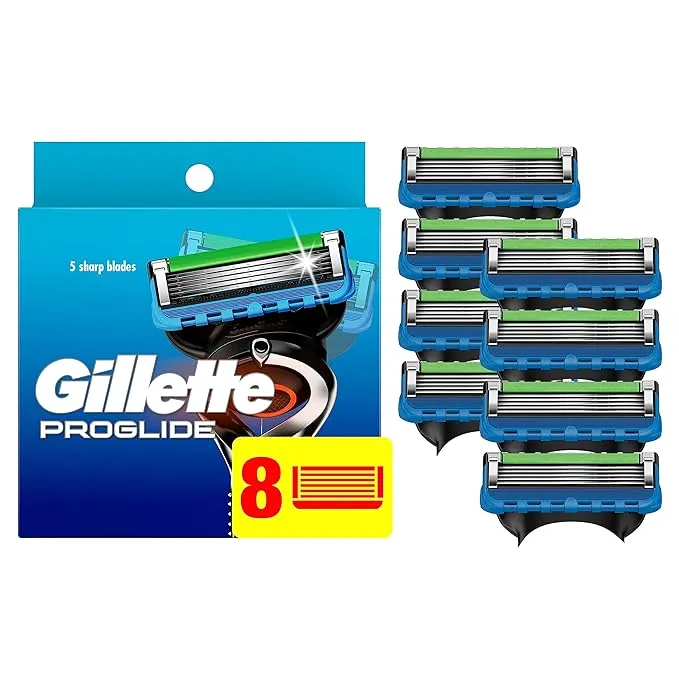 GILLETTE PROGLIDE Razor Blades 4 Shaving Heads Fusion5 New Genuine FAST FREE P&P