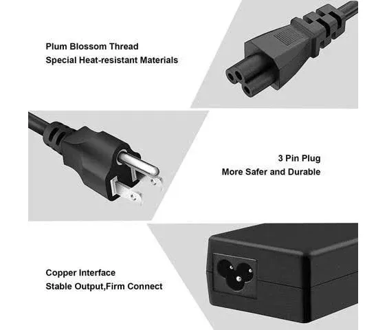 65W Laptop Charger Compatible for HP EliteBook 840 G3 G4 G5 G6 G7 850 G3 820 725 ...