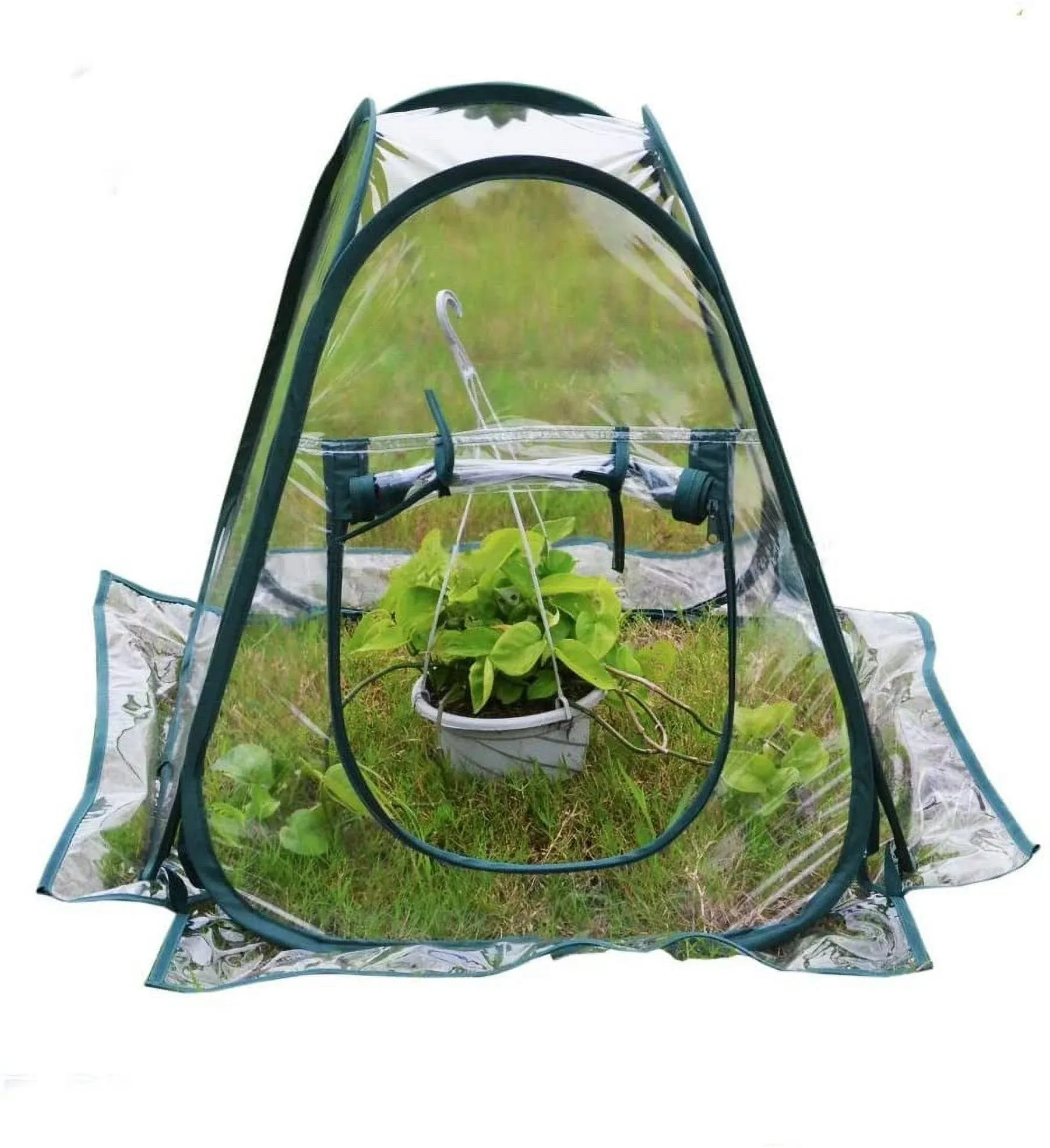 Mini Pop Up Greenhouse Small Indoor Outdoor Gardening Flowerpot Cover Backyard