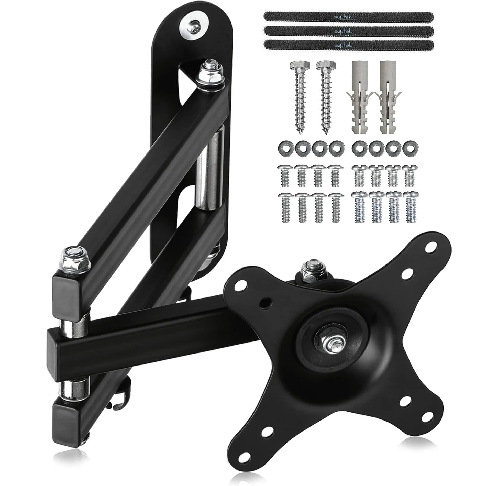 Suptek Articulating Arm TV LCD Monitor Wall Mount, Full Motion Tilt Swivel and Rotate