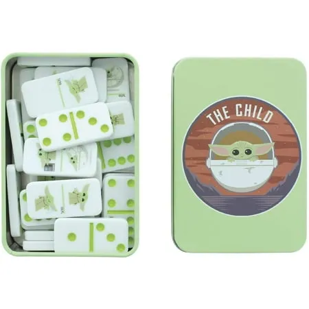 Paladone The Child Baby Yoda Dominoes - Set of 28 The Mandalorian Dominoes - Officially Licensed Disney Star Wars, Multicolor, PP7661MAN