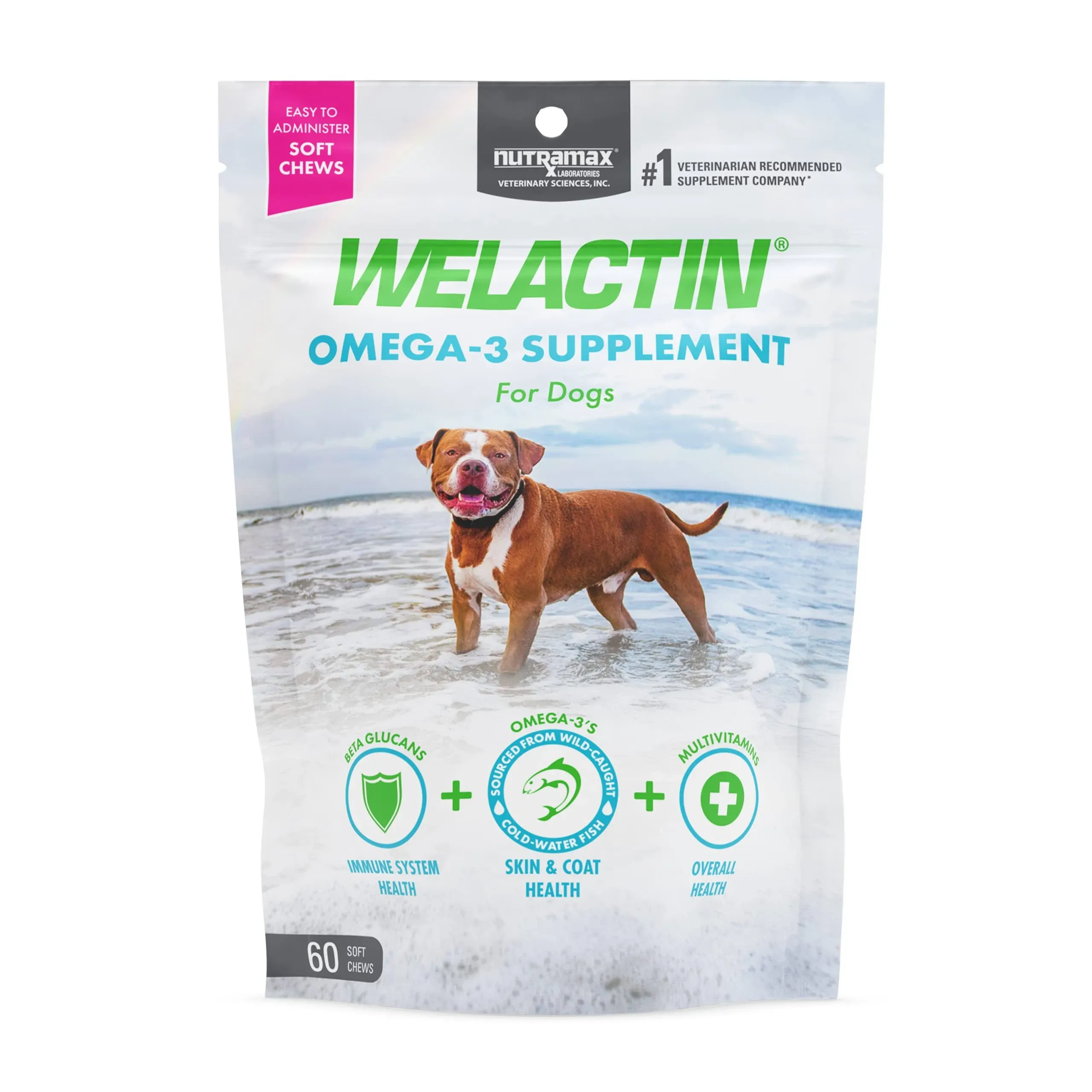 Nutramax Welactin Daily Omega-3 Supplement For Dogs