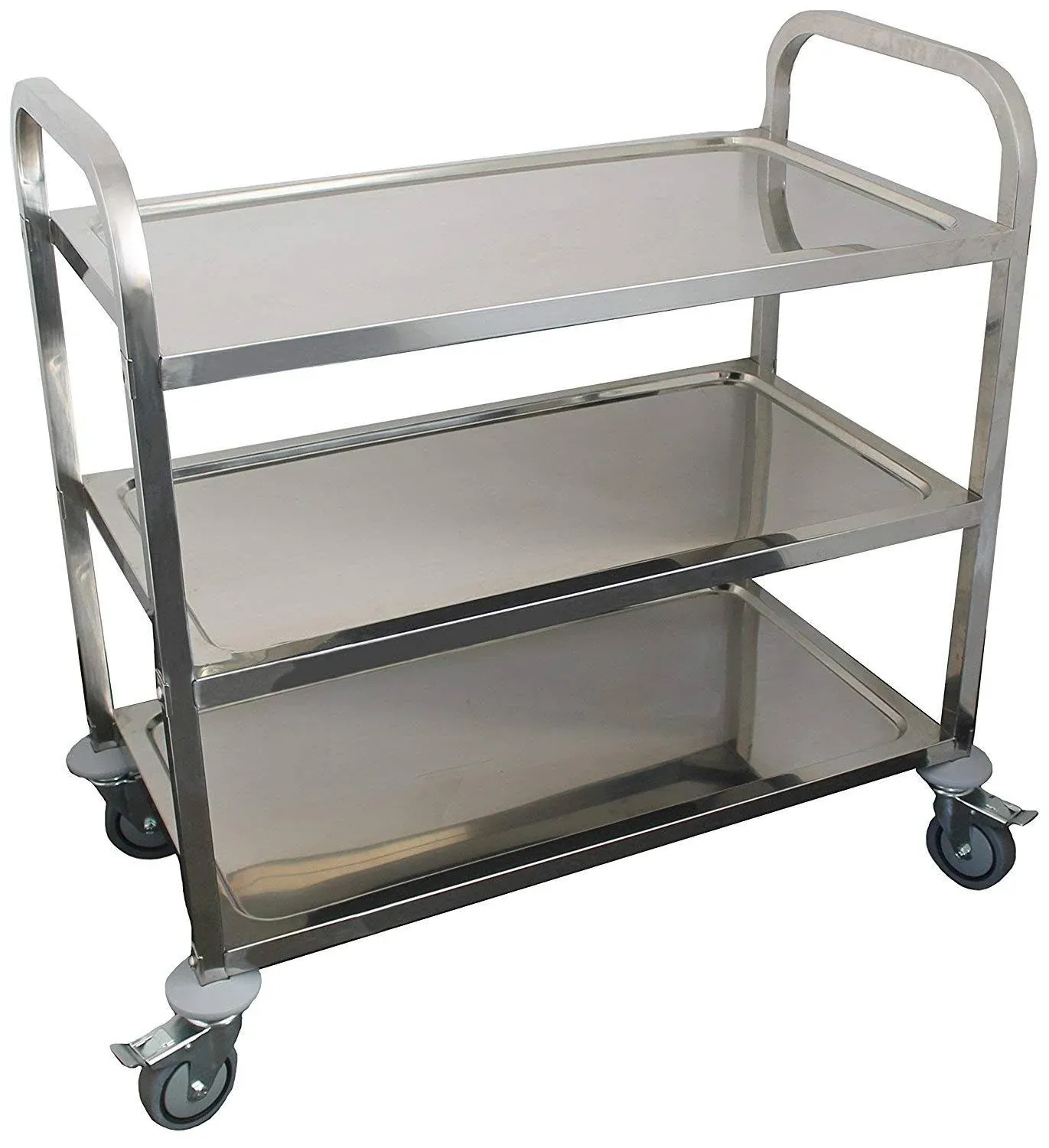 Sturdy 3-Shelf Steel Kitchen Cart | 30X16 | Mobility