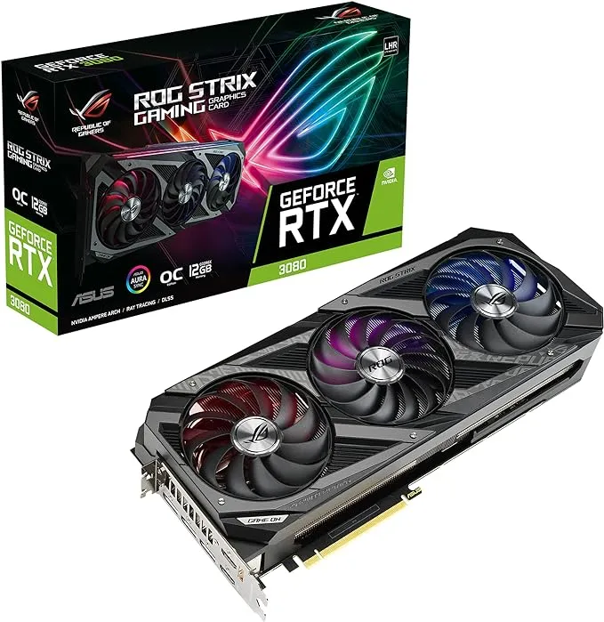 ASUS ROG Gaming NVIDIA GeForce RTX 3080 12GB GDDR6X Graphics Card