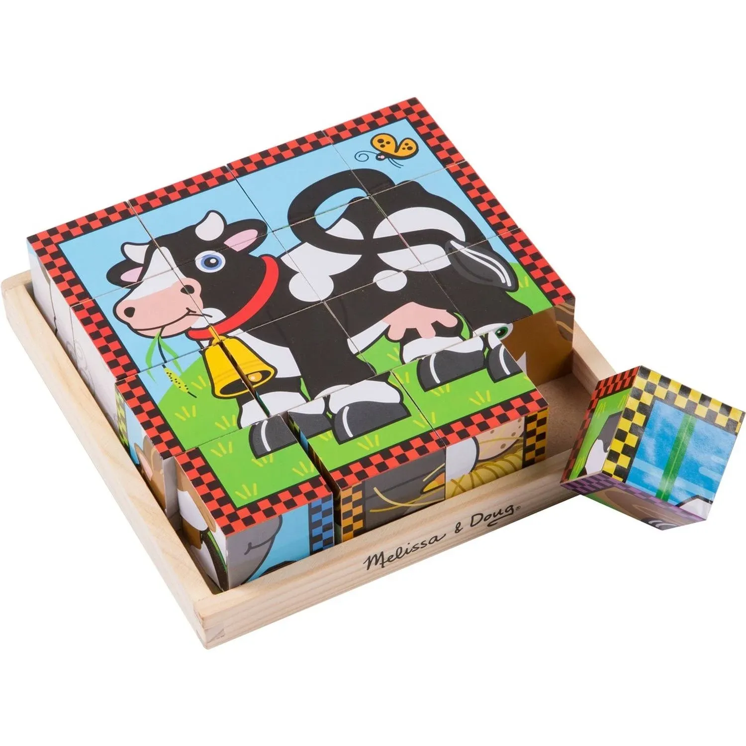 Melissa & Doug Cube Puzzle- Farm