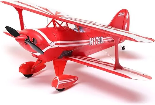 E-flite RC Airplane UMX Pitts S-1S BNF Basic Transmitter Battery and Charger Not Included with AS3X and Safe Select EFLU15250