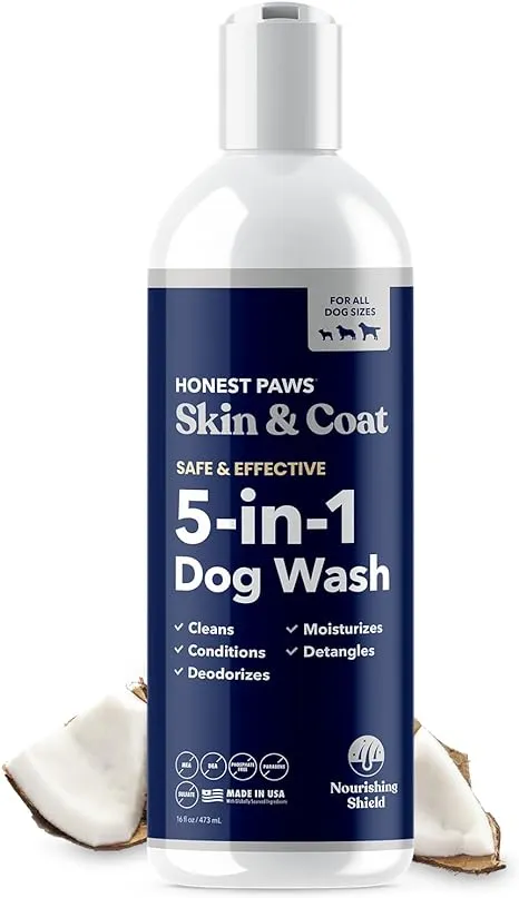 Honest Paws Dog Shampoo and Conditioner - Premium Dog Wash for Allergies Dry