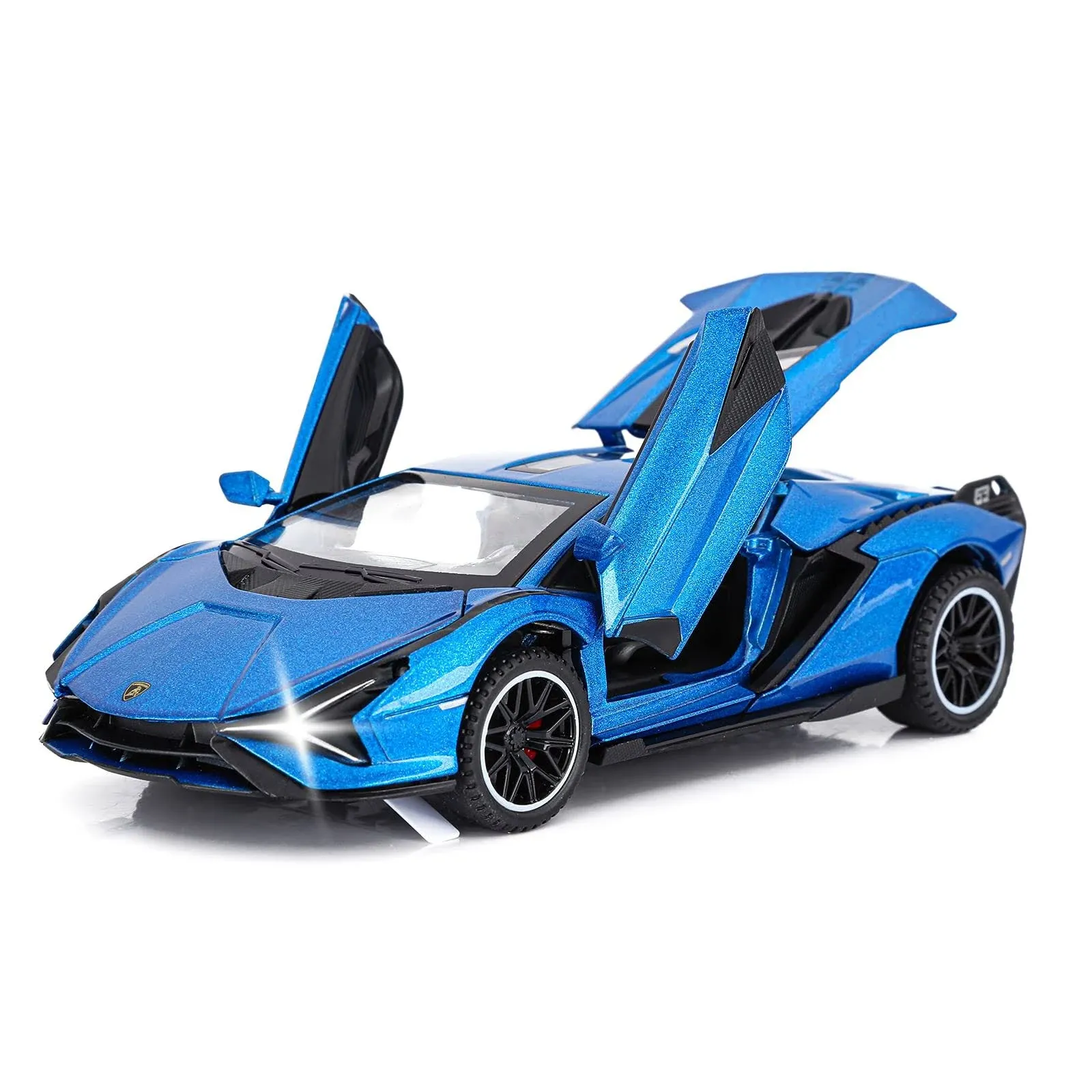 SASBSC Toy Cars Lambo Sian Fkp3 Metal Model Car with Light and Sound Pull Back ...