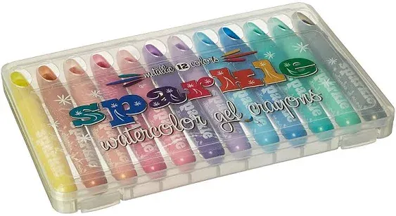 Ooly Rainbow Sparkle Watercolor Gel Crayons Set of 12