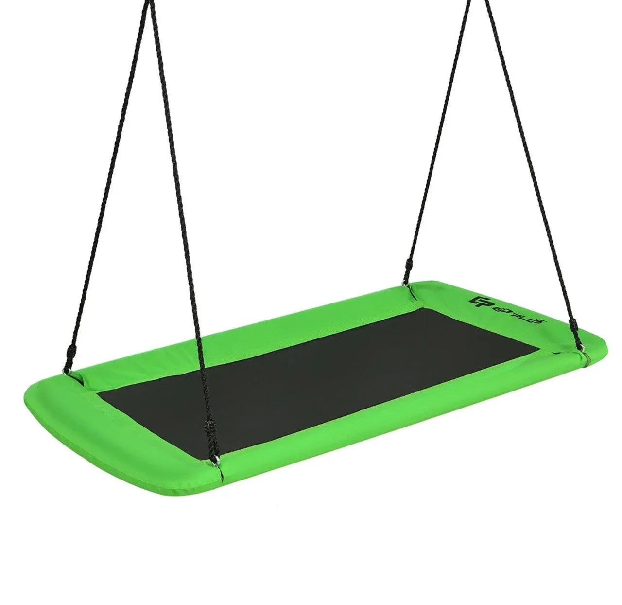 COSTWAY GOPLUS 700LB. GIANT 60&#034; PLATFORM TREE SWING W/2 HANGING STRAPS, GREEN