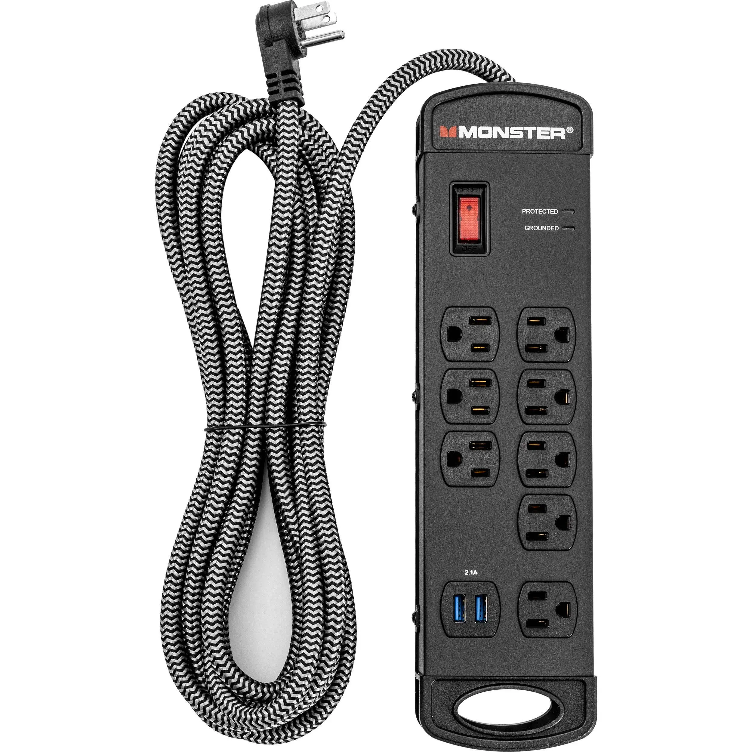 Monster 8001 Pro MI 8-outlet Power Strip (15' Cord) | Reverb