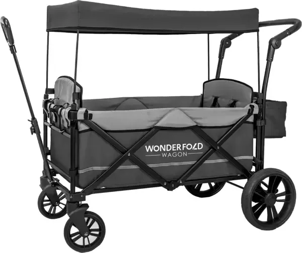 Wonderfold X2 Push & Pull Stroller Wagon Stone Gray