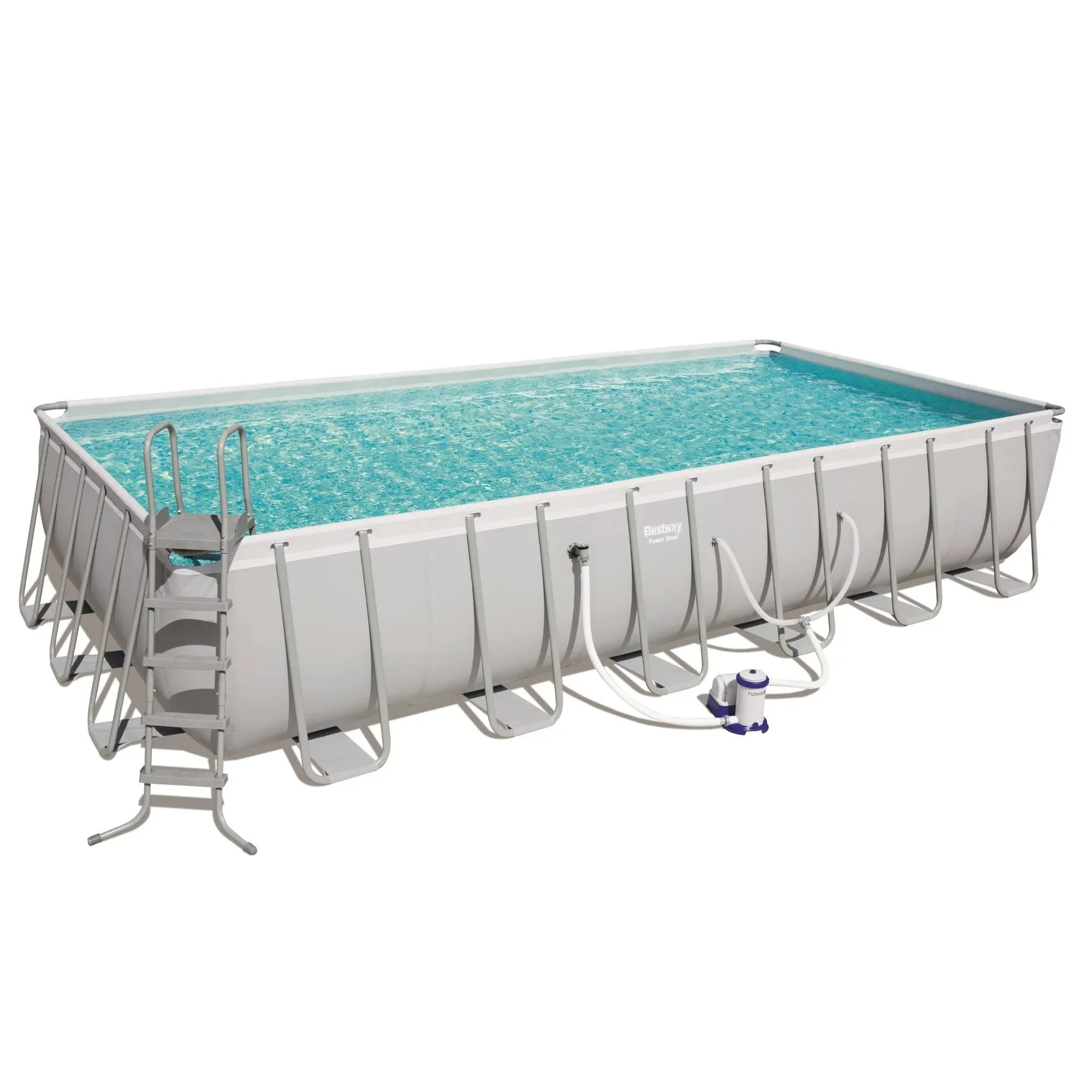 Bestway 24' x 12' x 52" Rectangular Frame Above Ground Pool Set (Open Box)